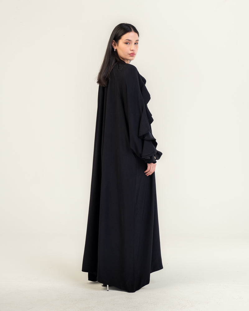 VOLANT DRESS BLACK