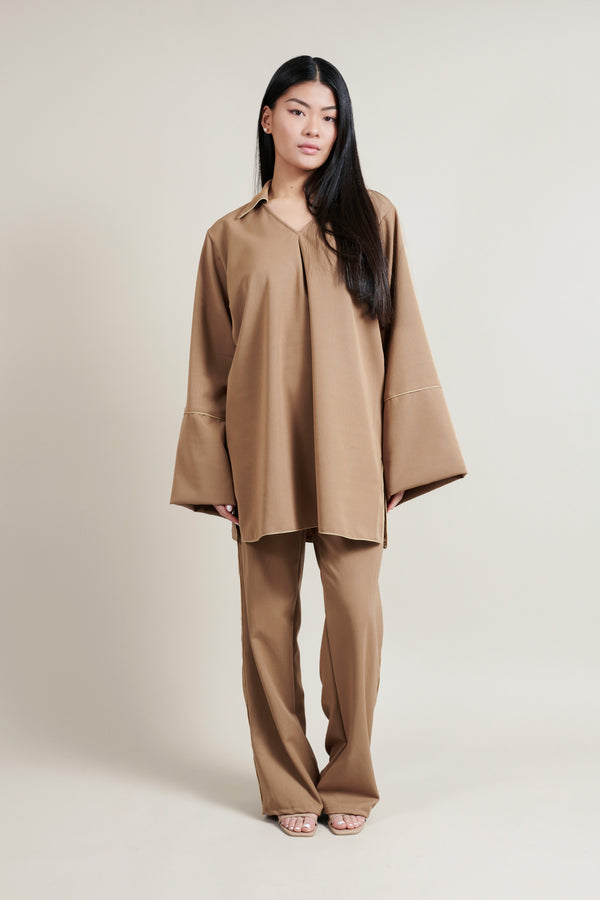 Signature Blouse - Toffee