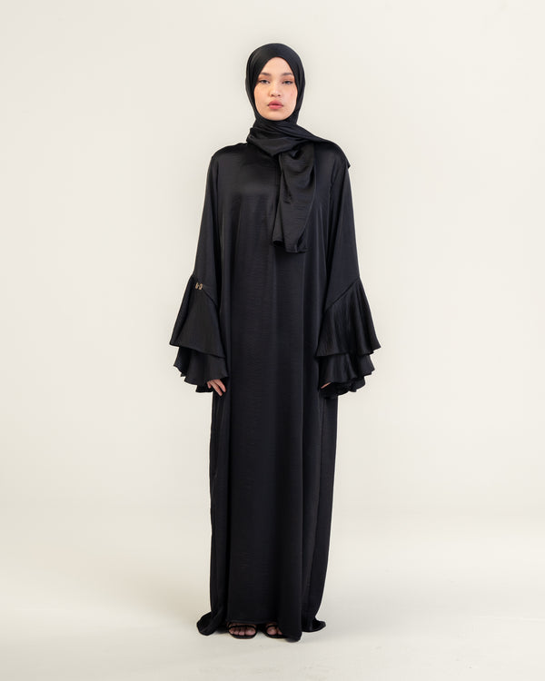 PRAYER DRESS VOLANT - BLACK