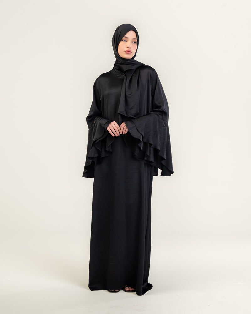 PRAYER DRESS VOLANT - BLACK