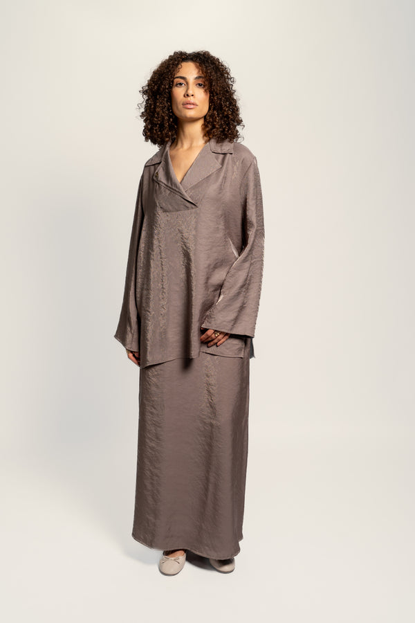 SKIRT - ROSE TAUPE