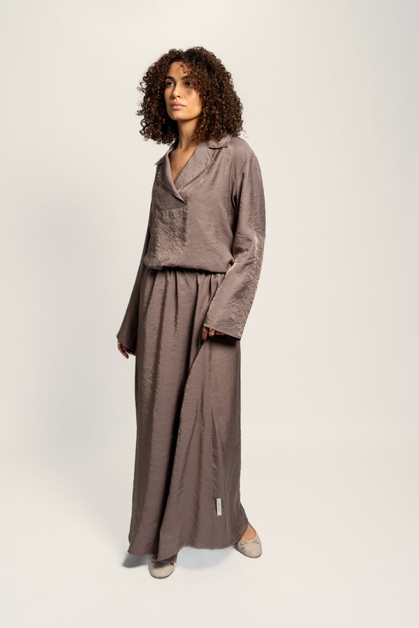 SKIRT - ROSE TAUPE