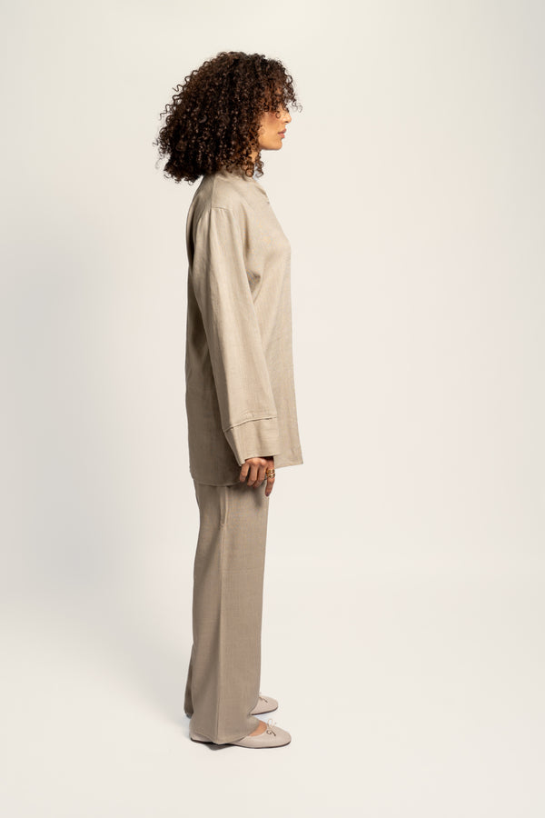 LINEN PANTS - BEIGE