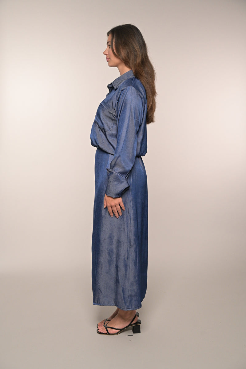 Blouse Dress - Indigo