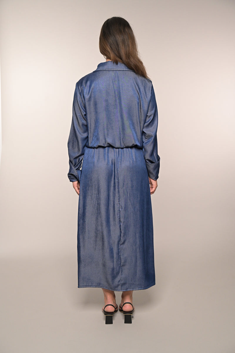 Blouse Dress - Indigo
