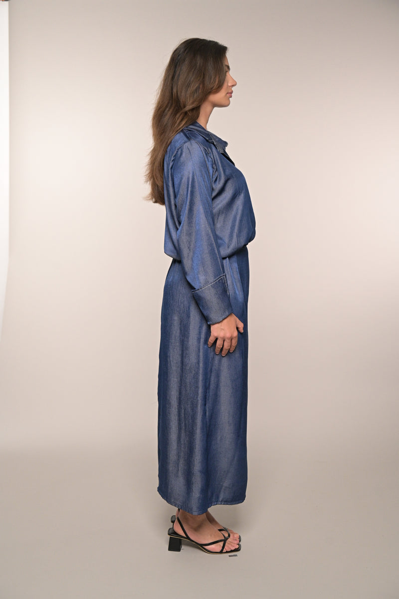 Blouse Dress - Indigo
