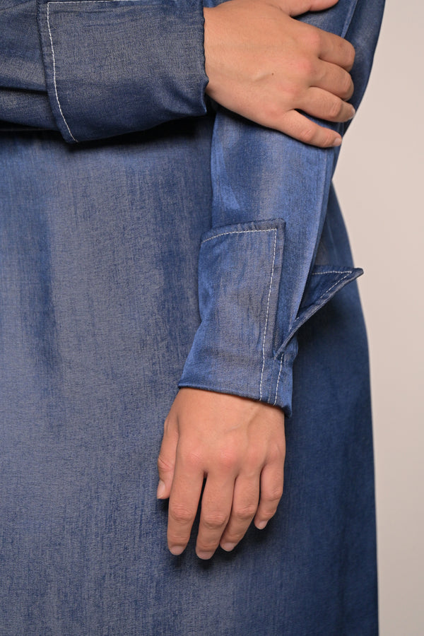 Blouse Dress - Indigo