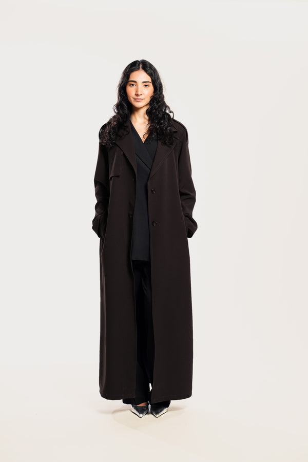 TRENCHCOAT - DARK BROWN