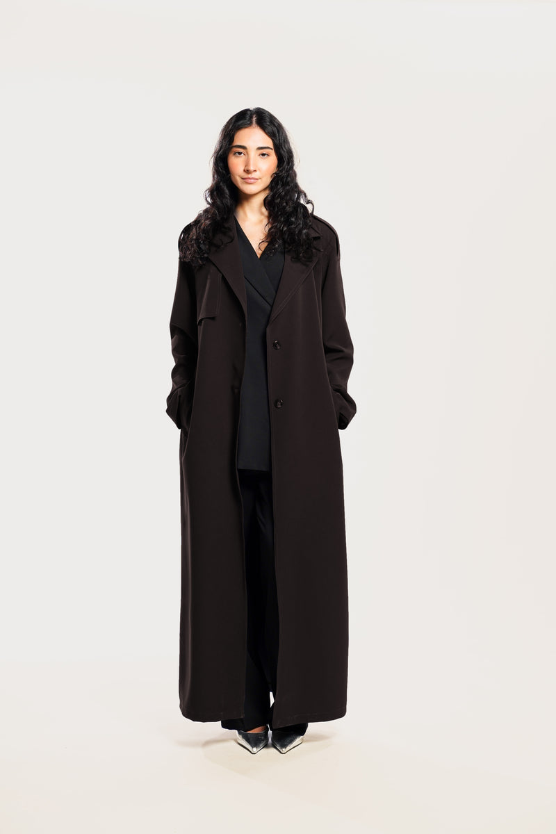 TRENCHCOAT - DARK BROWN