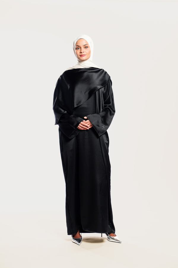 CAPE DRESS - BLACK