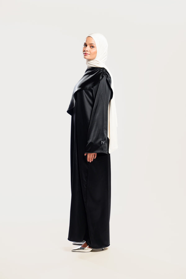 CAPE DRESS - BLACK