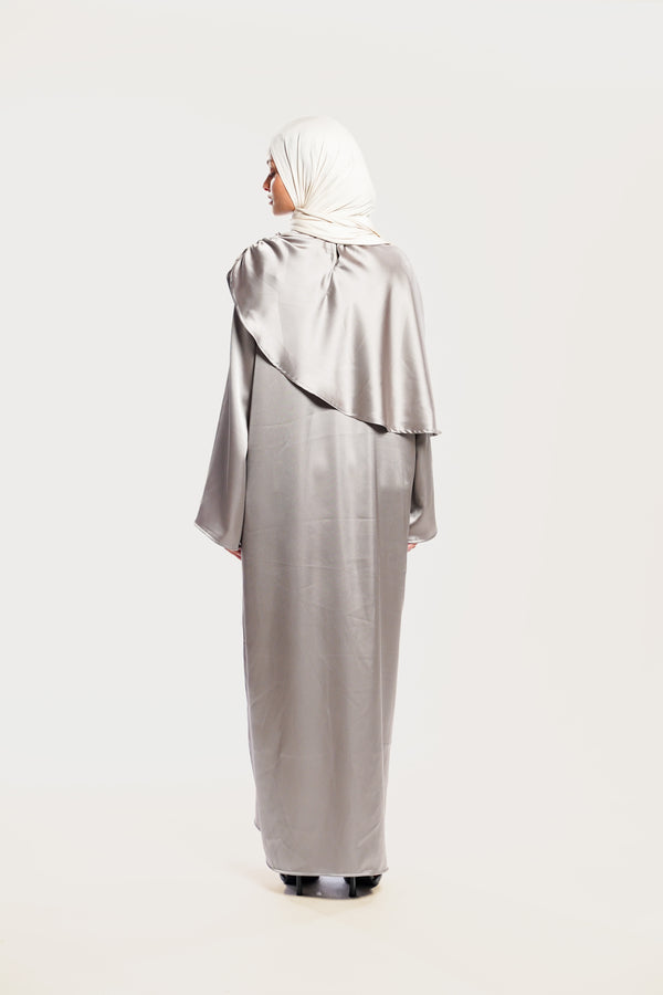 CAPE DRESS - TAUPE